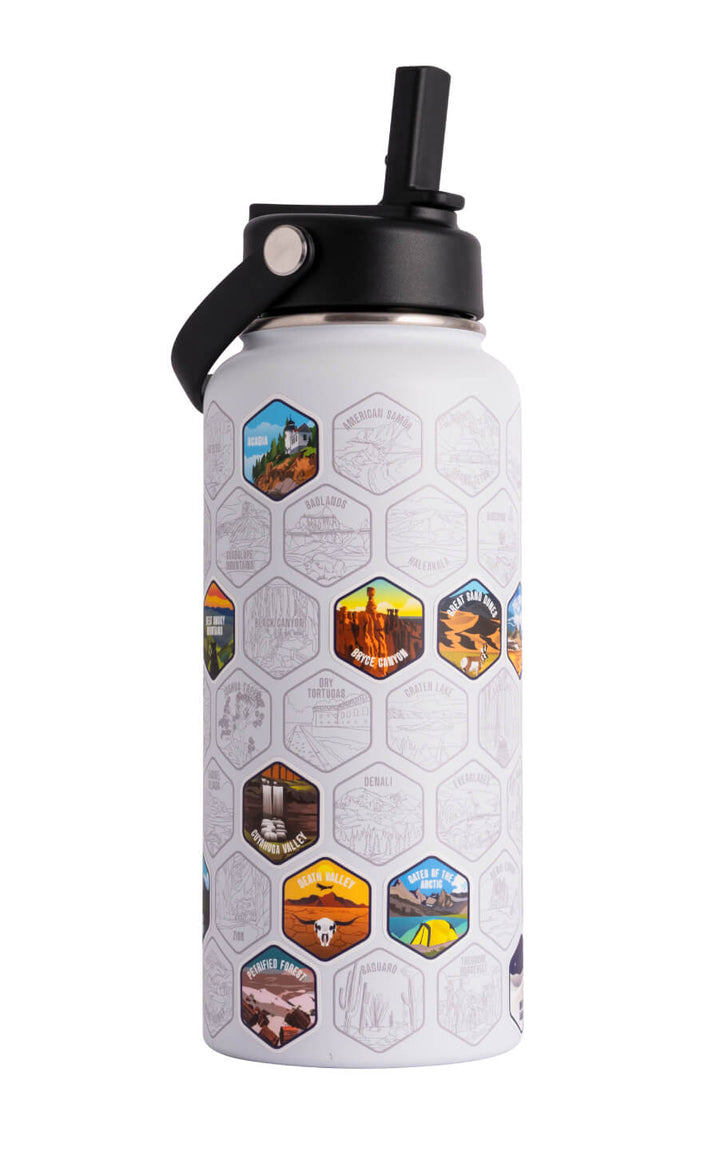 Lets Wander™ National Parks Water Bottle + Stickers