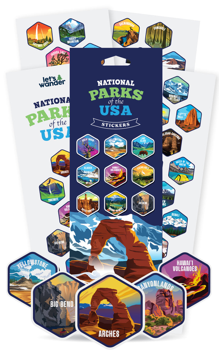 Lets Wander™ Extra National Parks Sticker Sheets