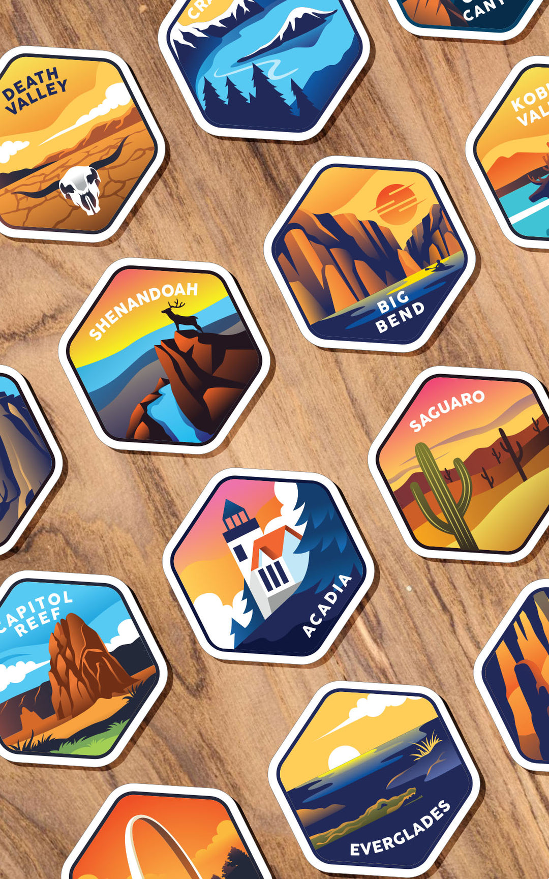 National Parks Sticker Sheets