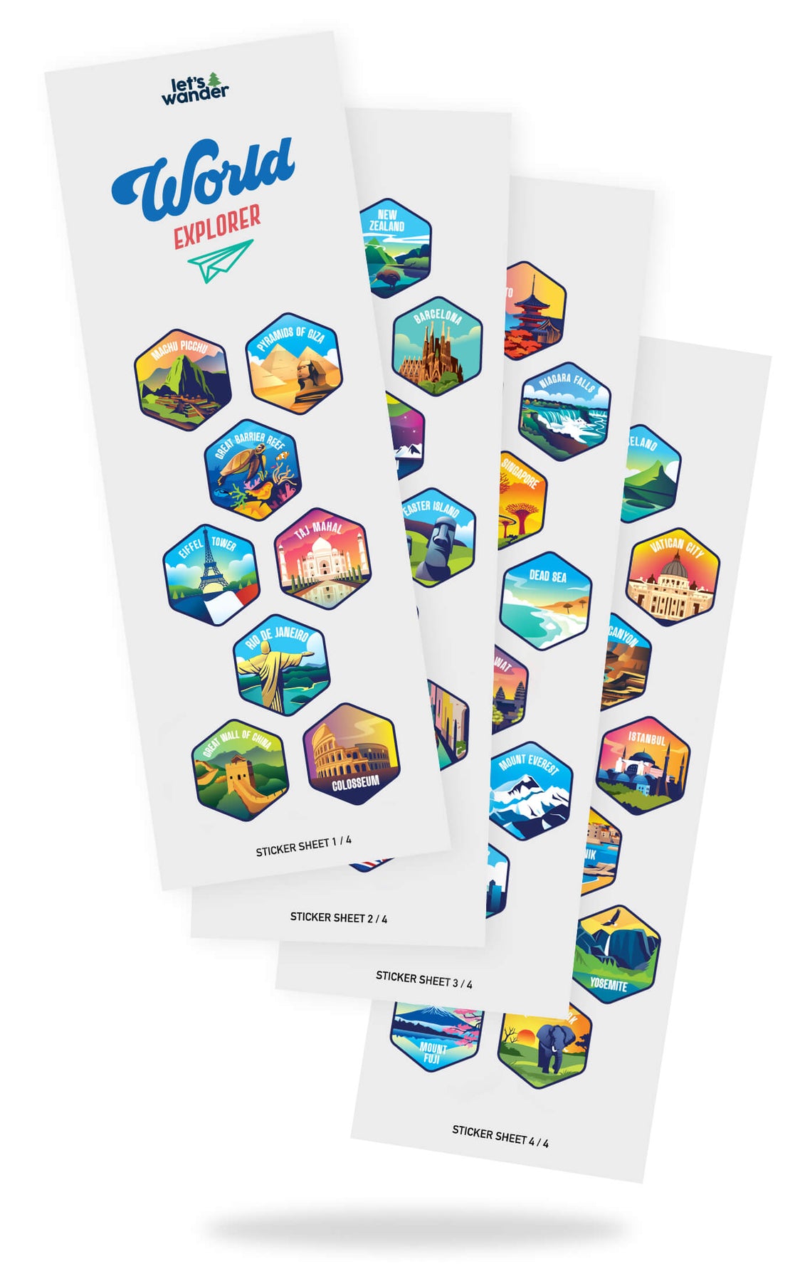 Explorer Icon Sticker World Explorer Sticker Bottle | Lets Wander – Let's Wander