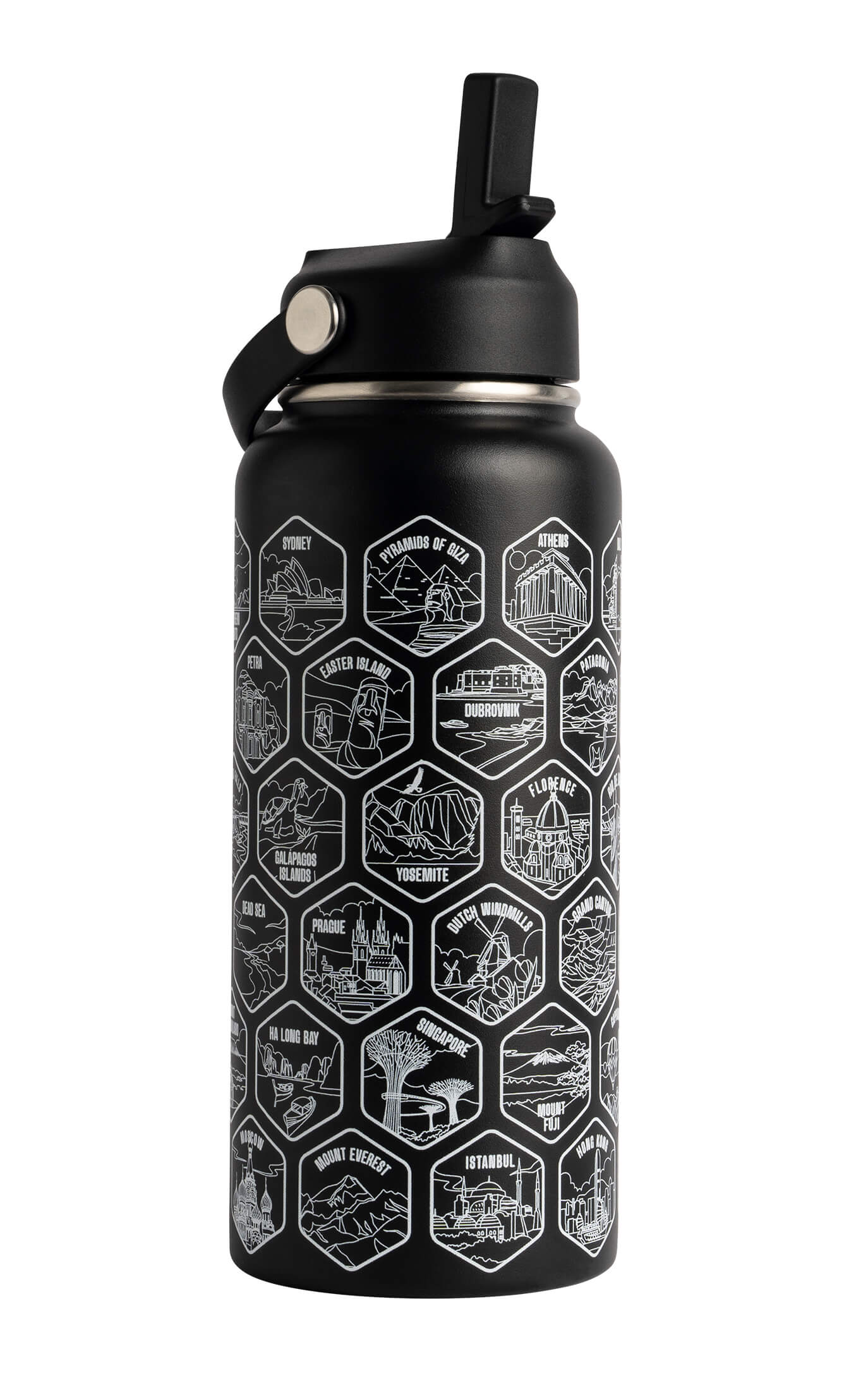 World Explorer Sticker Bottle | Lets Wander – Let's Wander
