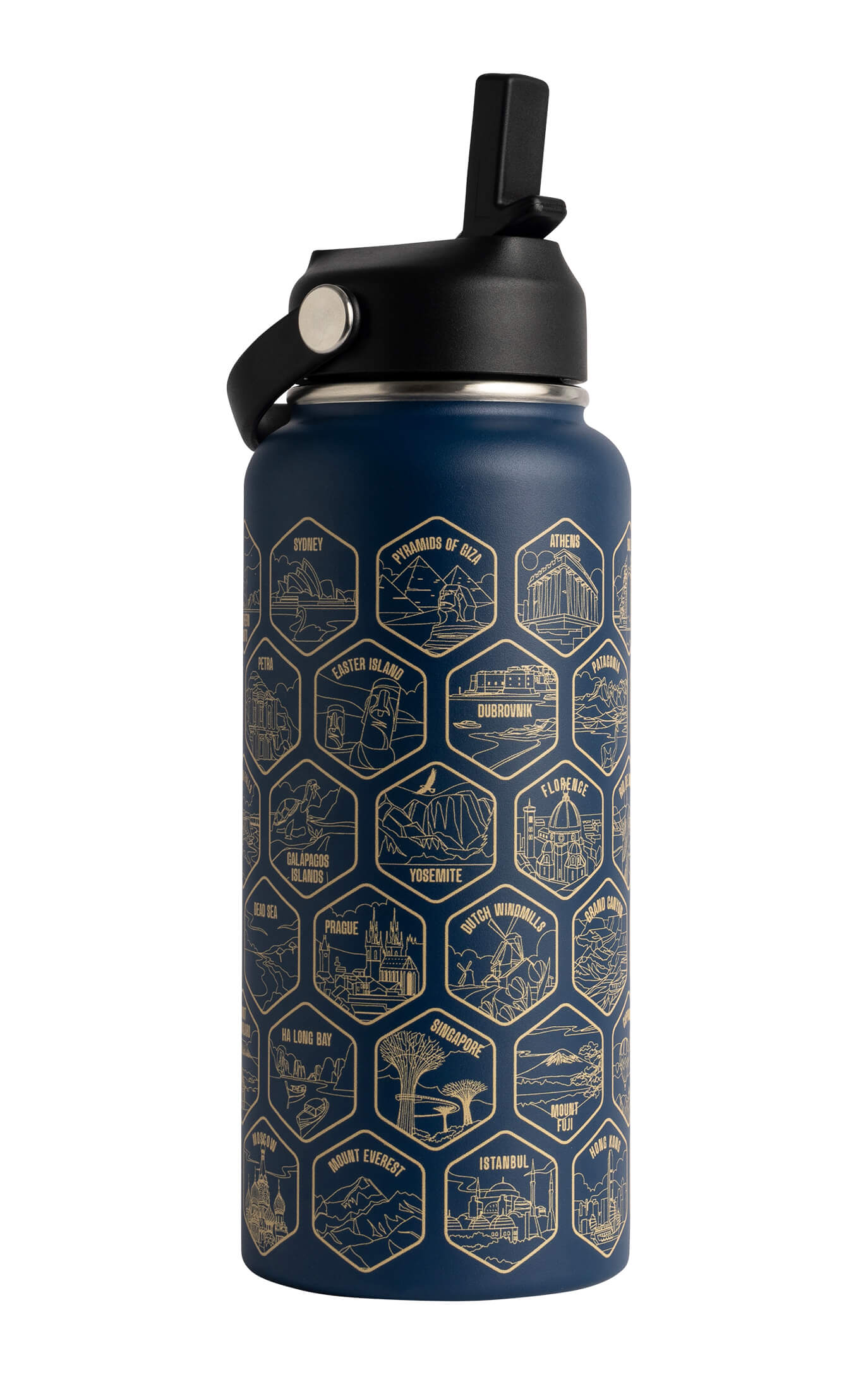 World Explorer Sticker Bottle | Lets Wander – Let's Wander